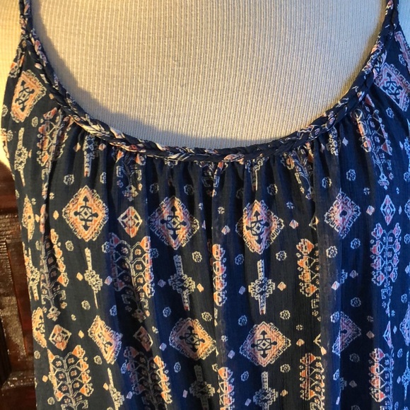 Hollister Boho Spaghetti criss cross Strap Loose Fit Lined Slip Dress, XS - Picture 9 of 14